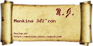 Menkina Jázon névjegykártya